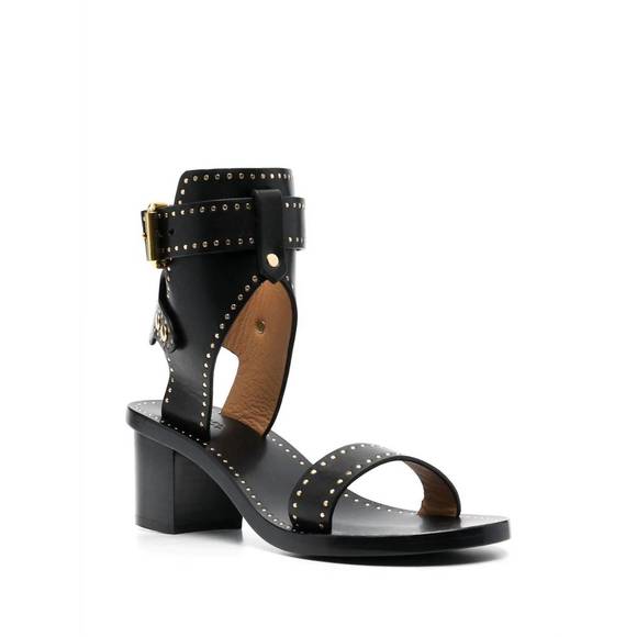 NEW ISABEL MARANT jaeryn high heel sandal in black - Picture 2 of 4